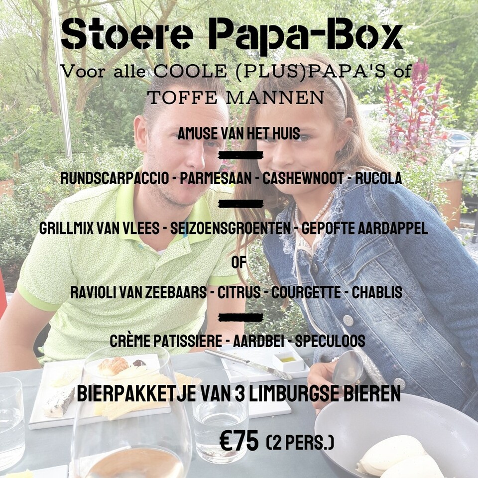 't Bolderke presenteert met vaderdag: de stoere Papa-box