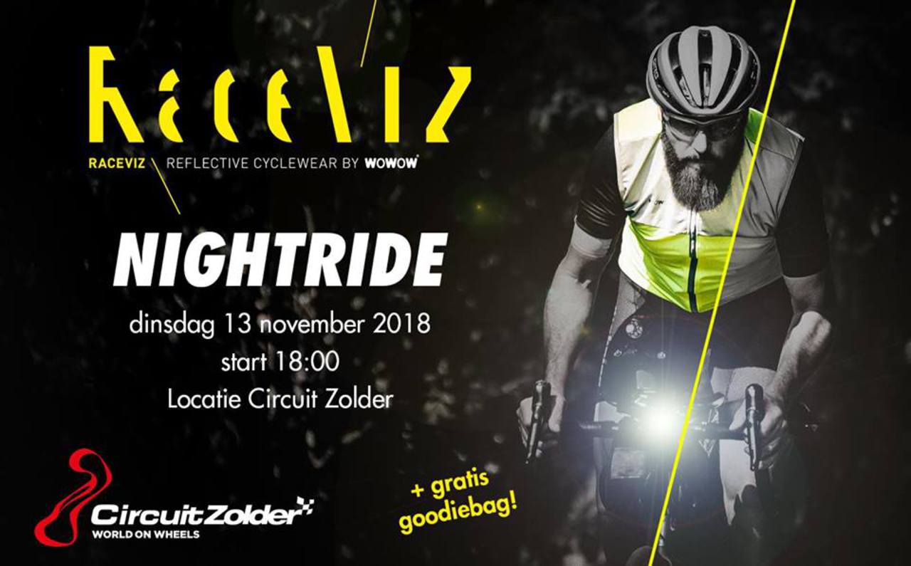 Circuit Zolder: RaceViz Nightride organiseert nachtrijden