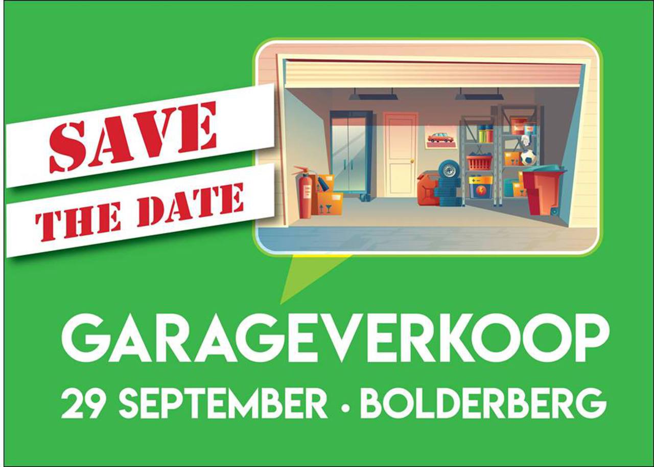 Gezindsbond Bolderberg organiseert: garageverkoop 29 september 2019